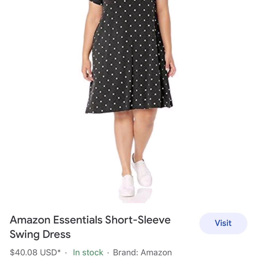 Amazon Short Sleeve Swing Dress.🌹